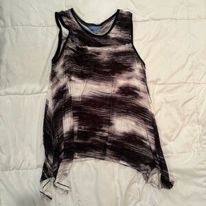 Simply Vera Vera Wang Black and White Tank Top large